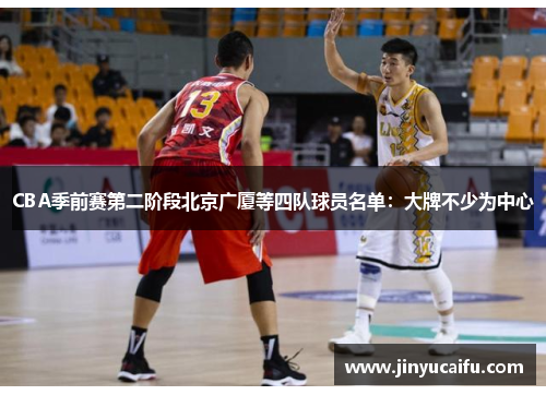 CBA季前赛第二阶段北京广厦等四队球员名单：大牌不少为中心